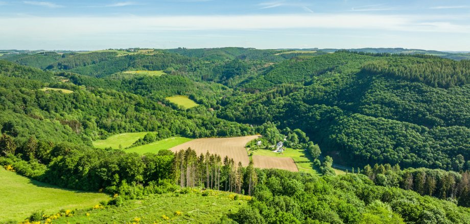 Landschaftsaufnahmen auf dem Mußeplatz Gutland Balkon