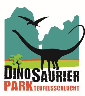 Logo du parc à dinosaures de la Gorge du Diable