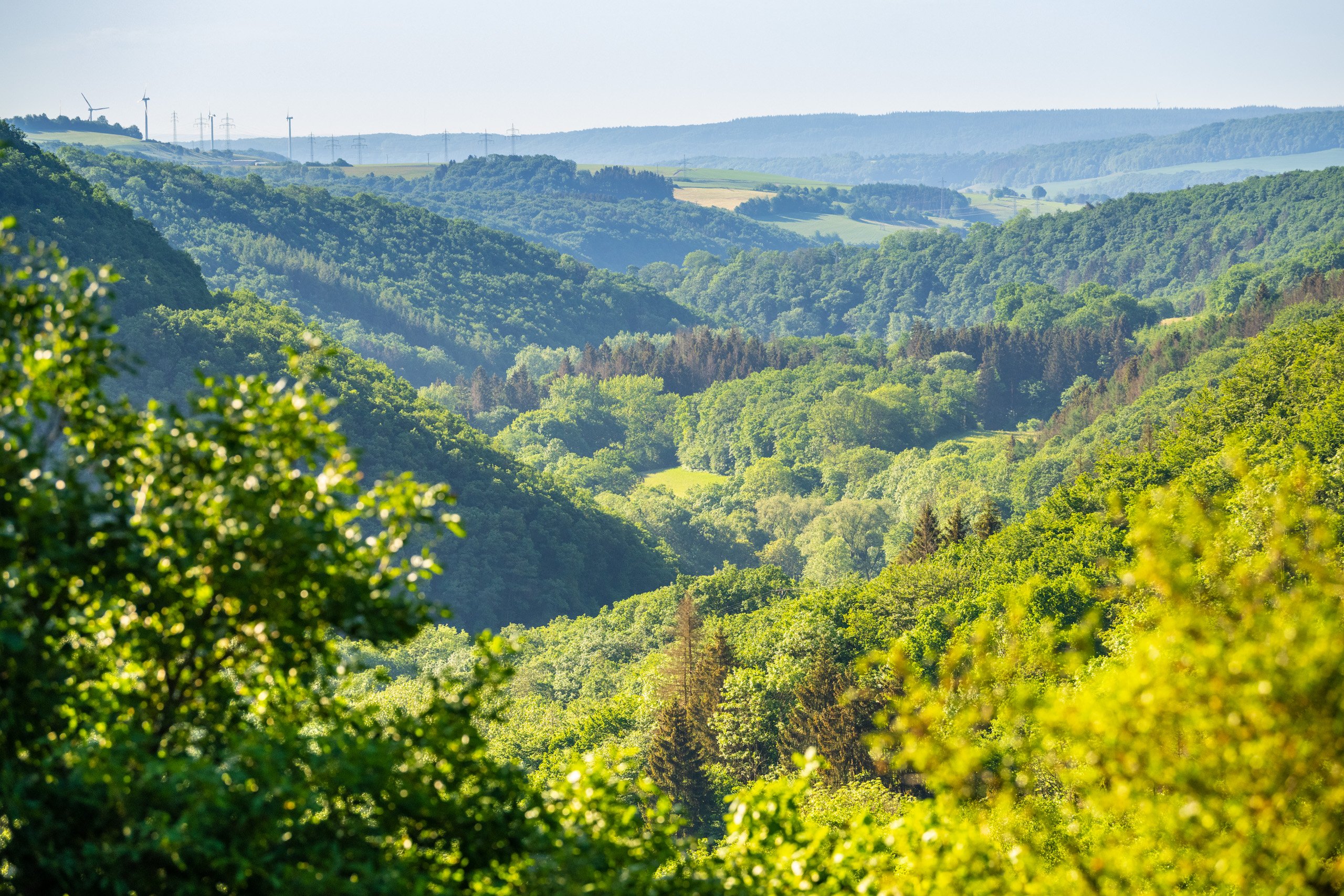 Landschaftsaufnahmen auf dem Mußeplatz Gutland Balkon