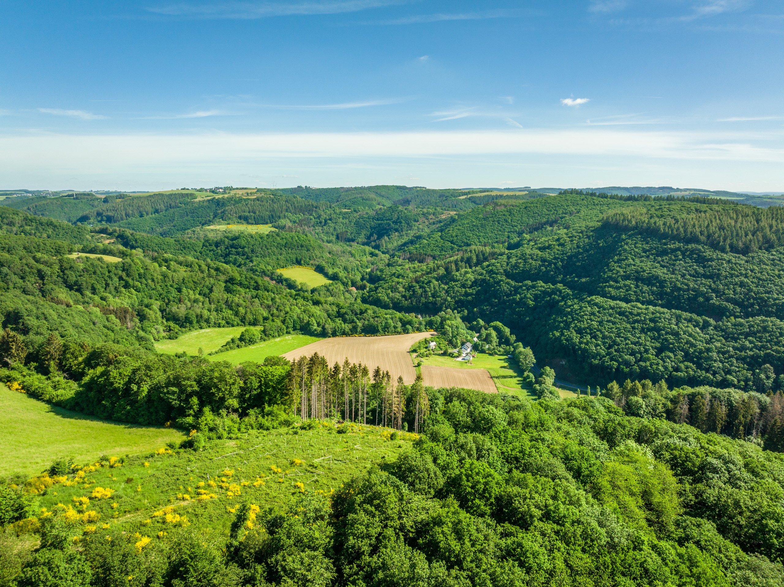 Landschaftsaufnahmen auf dem Mußeplatz Gutland Balkon